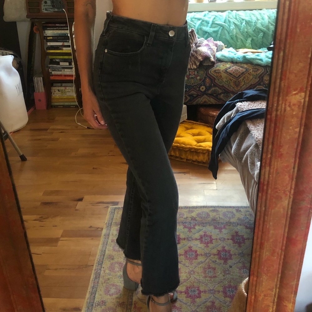 BDG cropped kick flare jeans
